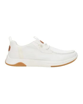 Pantofi sport cu detalii logo, Alb