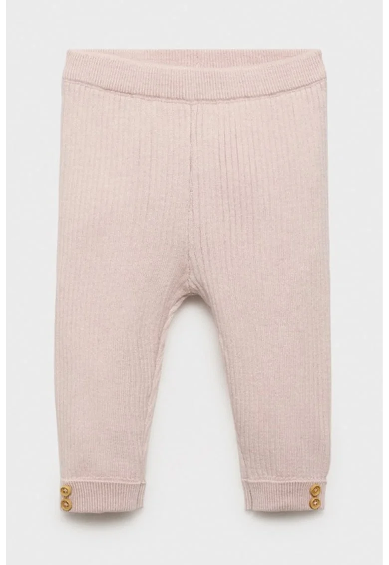 Colanti din amestec de bumbac tricotati, Roz pal
