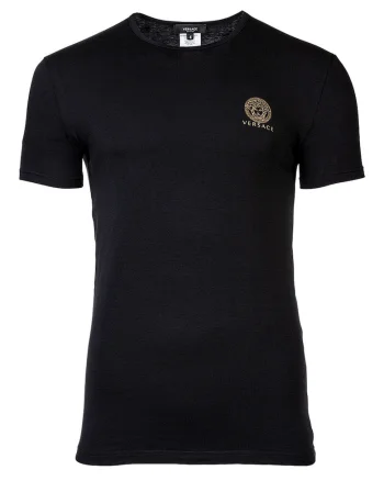 Tricou de casa cu decolteu la baza gatului si logo