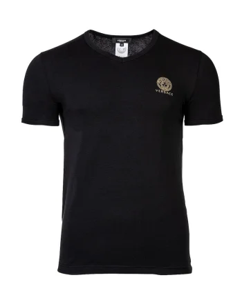Tricou de casa cu decolteu la baza gatului si logo