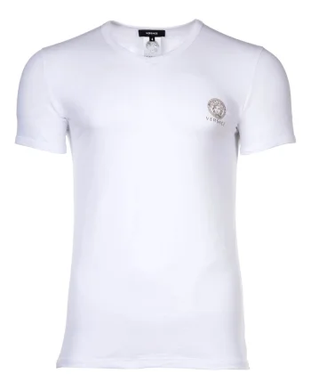Tricou de casa cu decolteu la baza gatului si logo