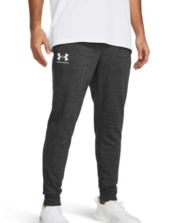Pantaloni conici pentru antrenament Rival, Gri inchis melange