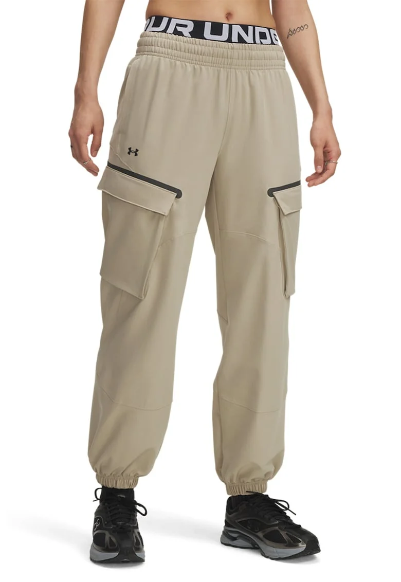 Pantaloni cargo de trening pentru antrenament Unstoppable, Maro nisip