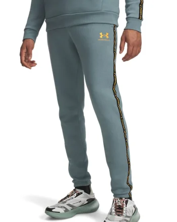 Pantaloni cu snur pentru fitness Icon, Gri cenusiu/Portocaliu mandarina