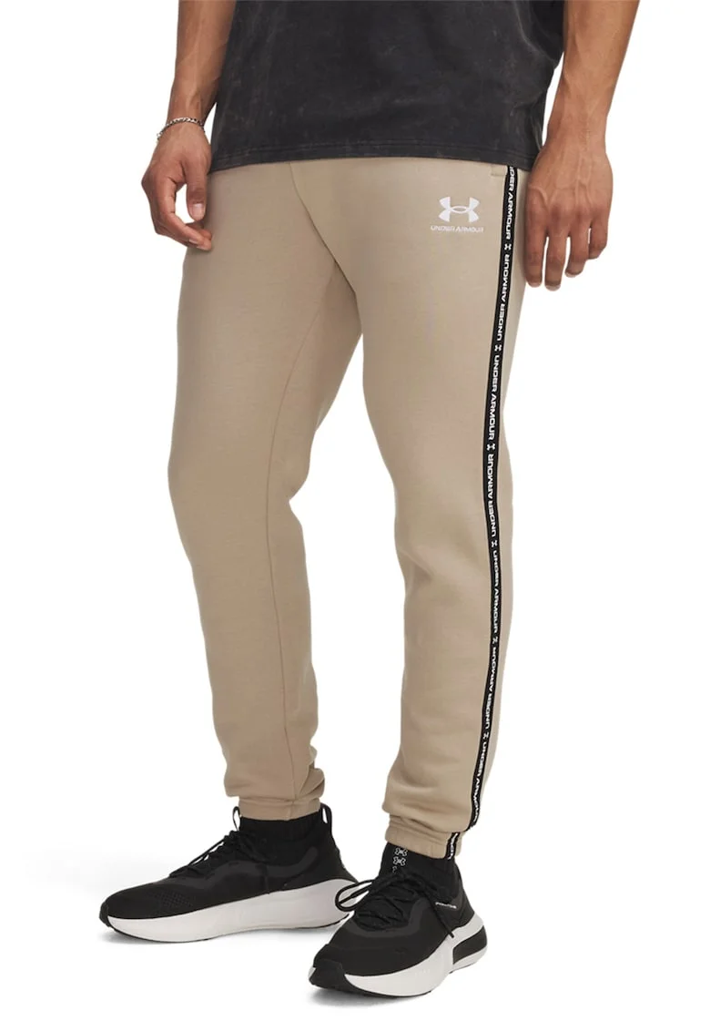 Pantaloni cu snur pentru fitness Icon, Maro nisip