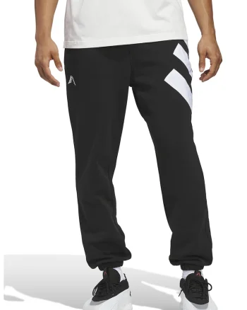Pantaloni pentru baschet cu logo, Alb/Negru