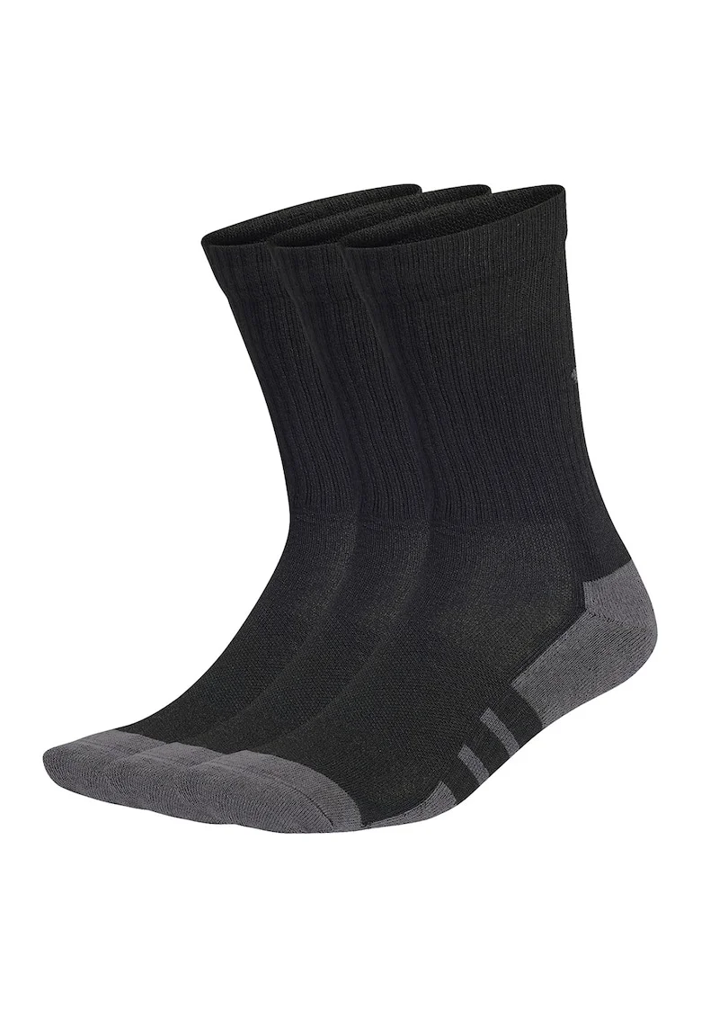 Set de sosete unisex, pentru fitness - 3 perechi, Negru/Gri