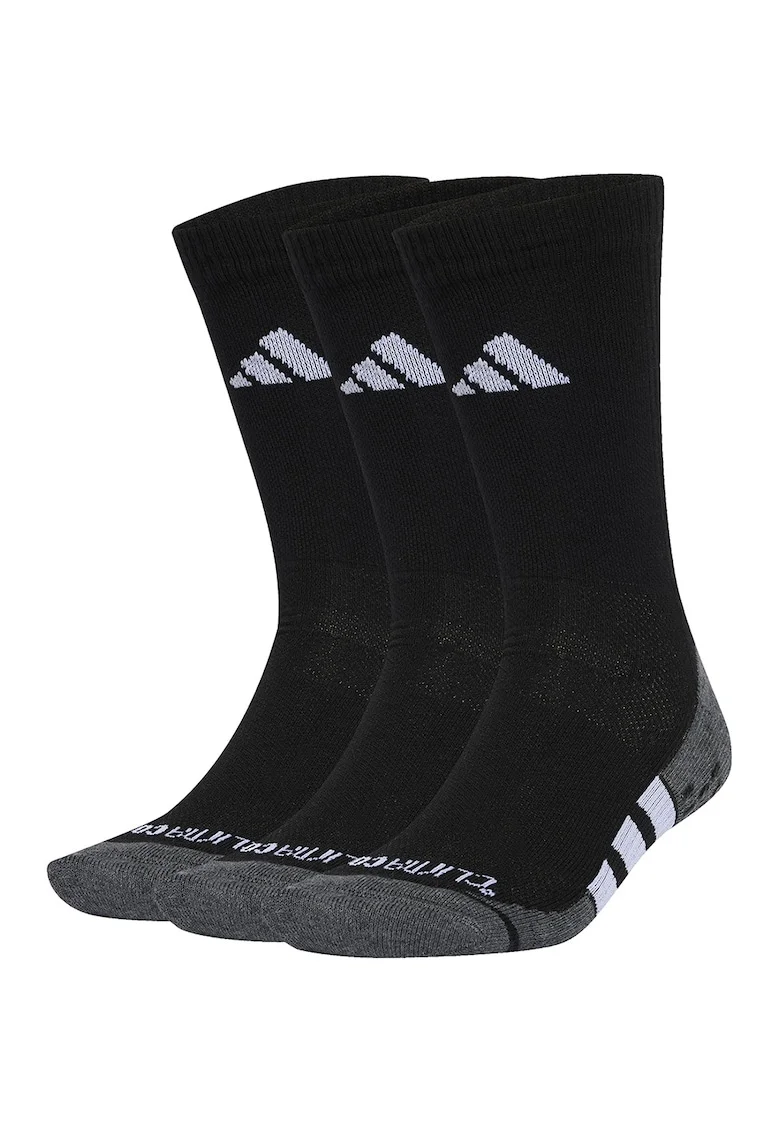 Set de sosete pentru fitness - 3 perechi, Alb/Negru/Gri