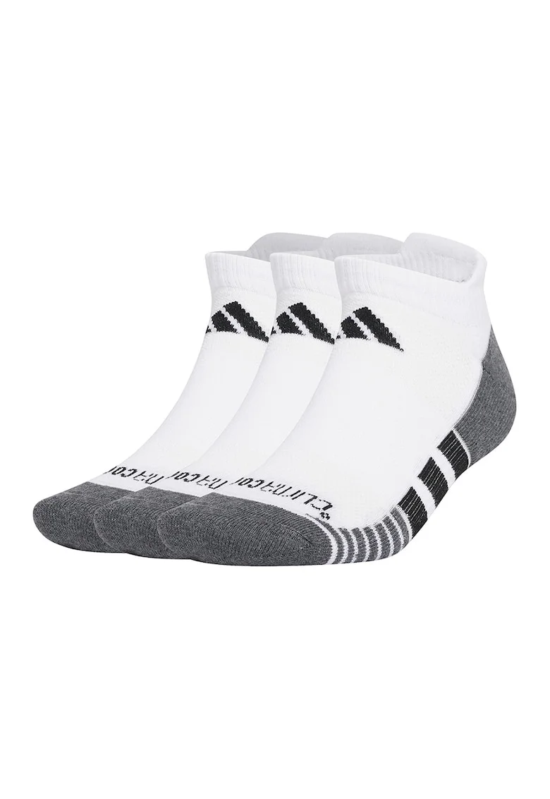 Set de sosete unisex, pentru fitness - 3 perechi, Negru stins/Alb optic
