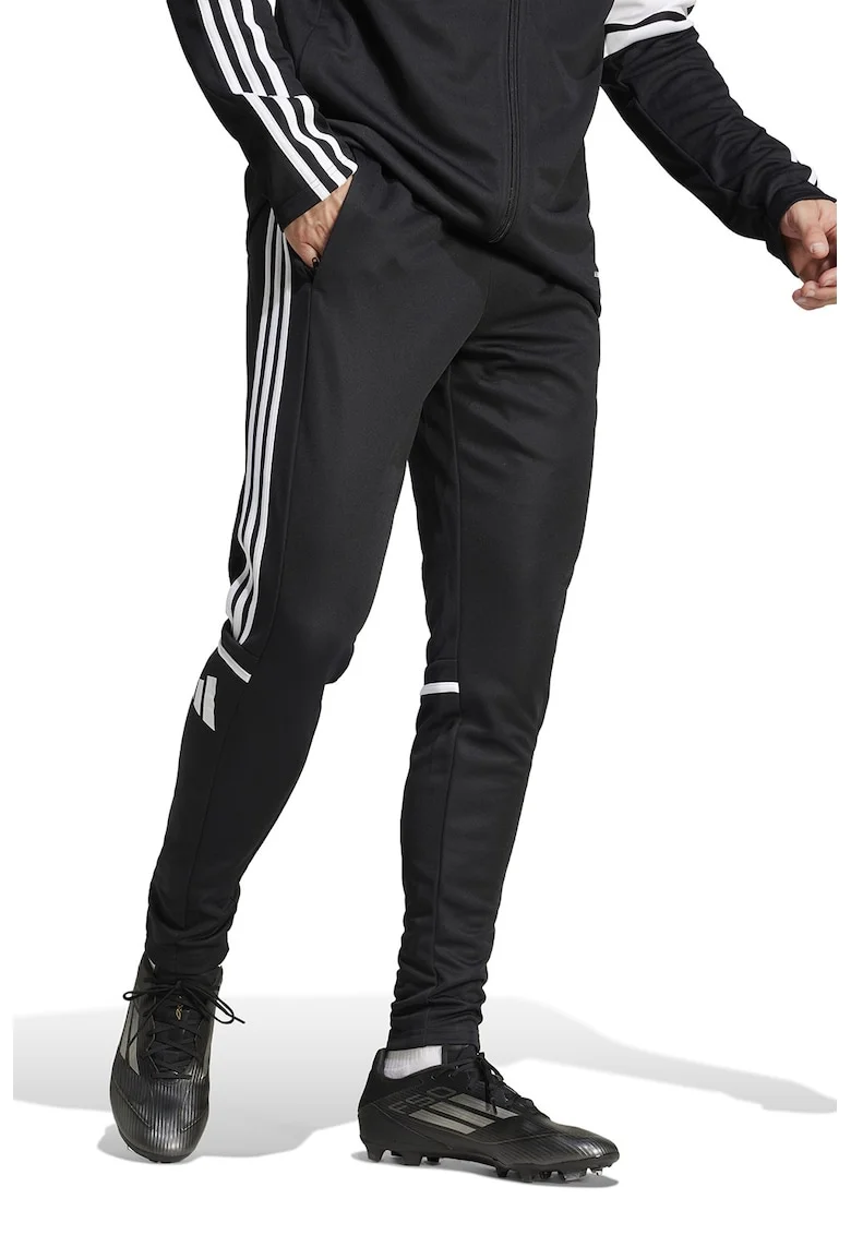 Pantaloni conici pentru fotbal Squadra 25, Alb/Negru