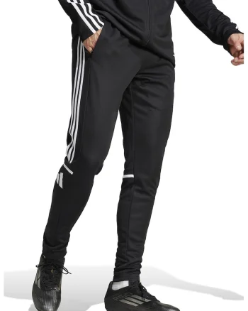 Pantaloni conici pentru fotbal Squadra 25, Alb/Negru