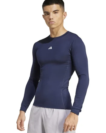 Bluza slim fit pentru fitness, Alb/Bleumarin