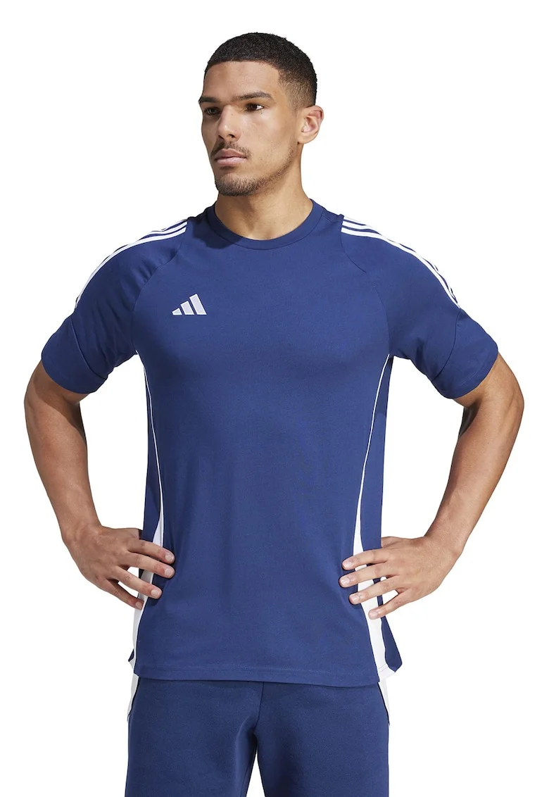 Tricou din bumbac pentru fotbal Tiro24, Alb/Albastru royal