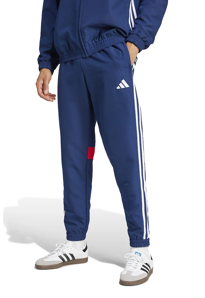 Pantaloni pentru fotbal Tiro 25 Essentials, Rosu/Alb/Albastru