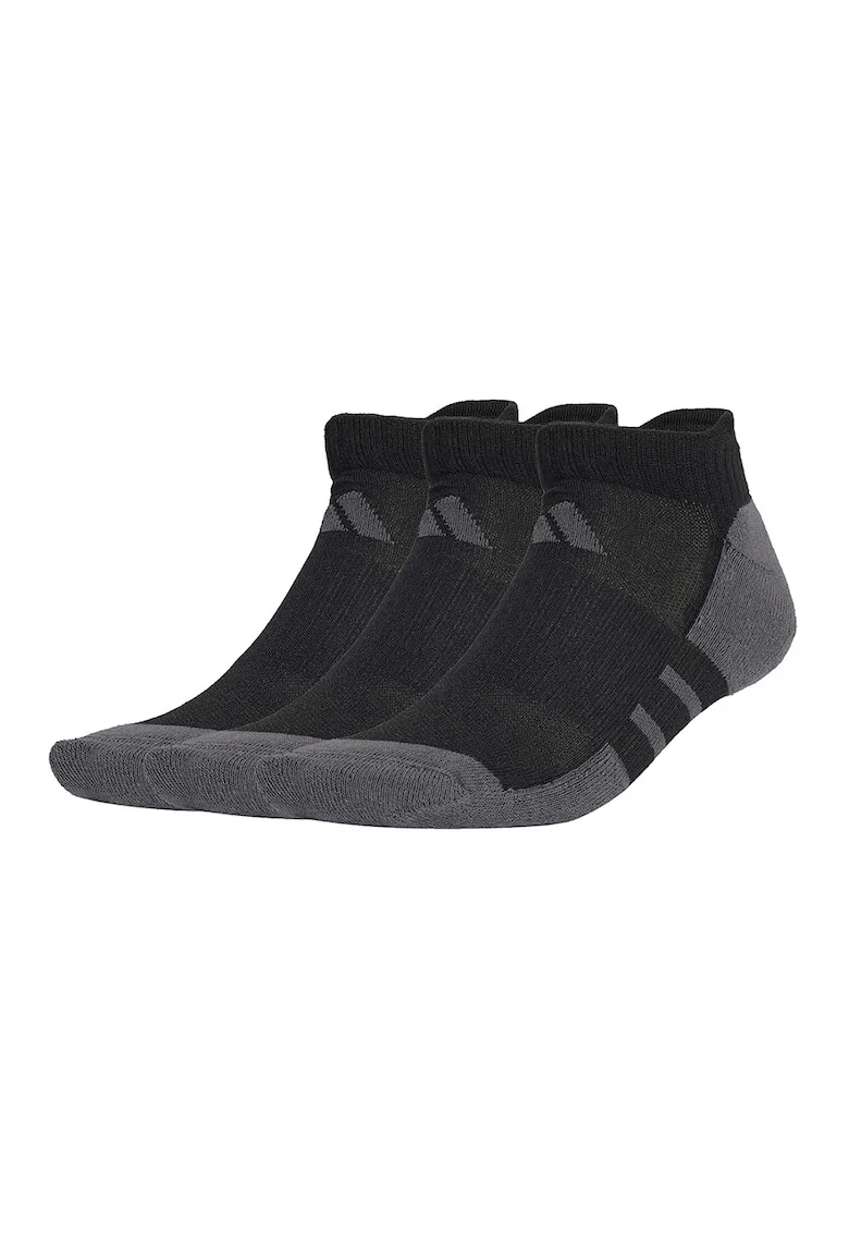 Set de sosete pana la glezna, pentru fitness - 3 perechi, Negru/Gri