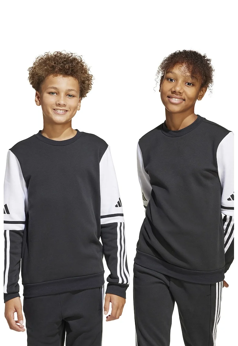Bluza de trenig cu model in doua nuante, pentru fotbal, Alb/Negru