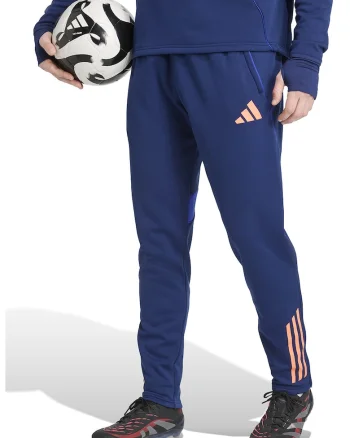 Pantaloni cu buzunare laterale pentru fotbal, Albastru inchis