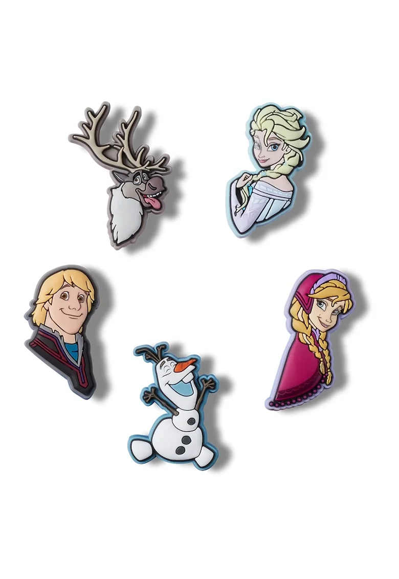 Set de accesorii jibbitz cu tematica Frozen - 5 piese, Multicolor