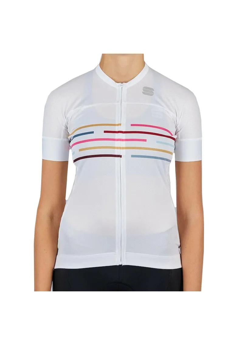 Tricou ciclism dama  Velodrome Alb, Alb