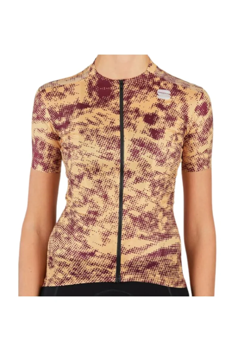 Tricou ciclism dama  Escape Supergiara SS 2021 Galben/Visiniu, Galben