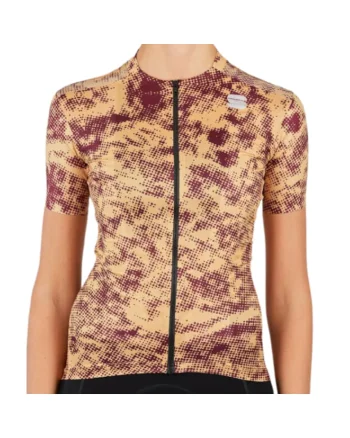 Tricou ciclism dama  Escape Supergiara SS 2021 Galben/Visiniu, Galben