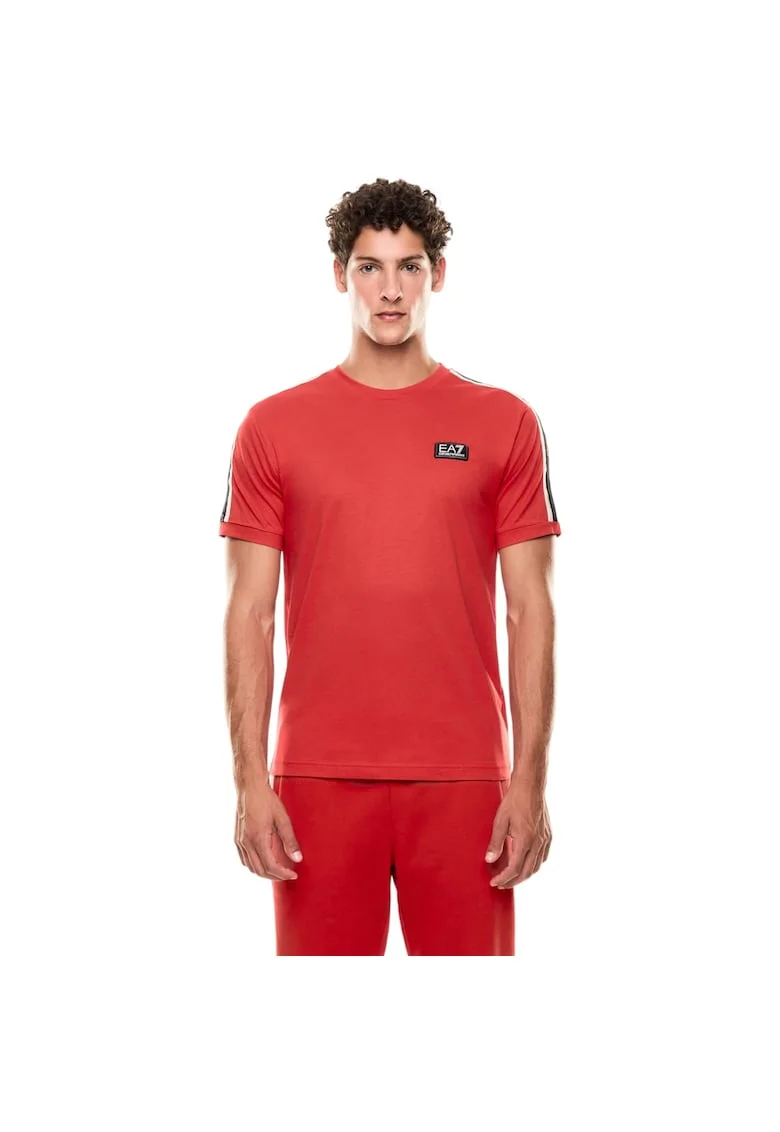 Tricou  EA7 Logo Series M Tape SS 48007, Rosu