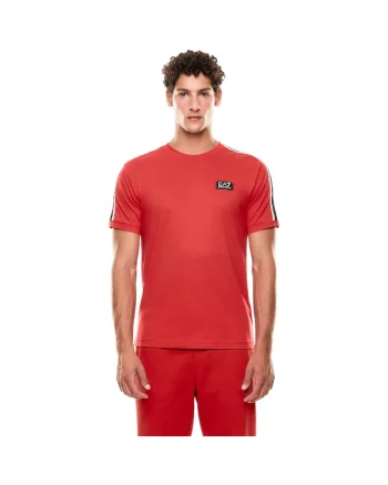 Tricou  EA7 Logo Series M Tape SS 48007, Rosu