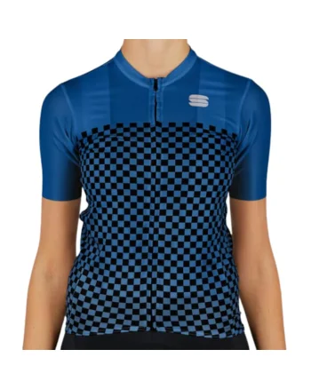 Tricou ciclism dama  Checkmate SS 2021 Albastru/Negru, Albastru/albastru/negru