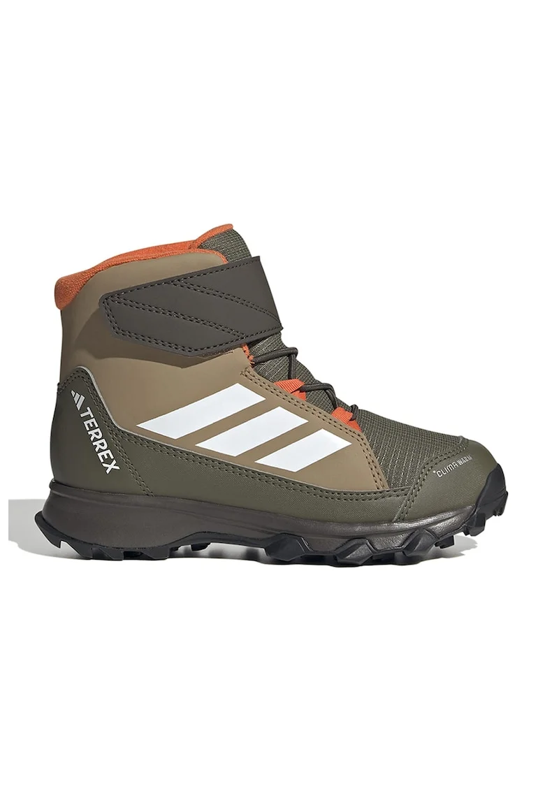 Ghete impermeabile Terrex cu inchidere velcro pentru zapada, Alb/Verde masliniu