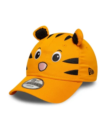 Sapca baseball din bumbac cu urechi, Negru/Portocaliu