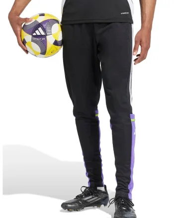 Pantaloni conici pentru fotbal Squadra 25, Albastru pastel/Negru