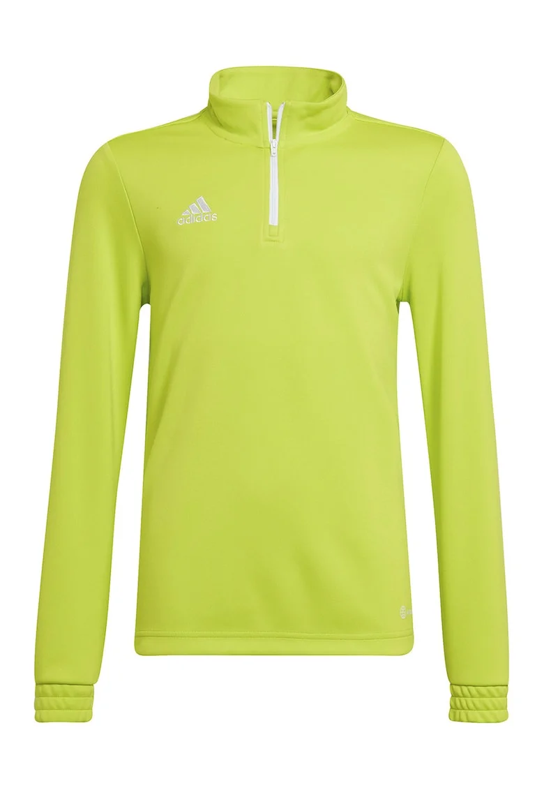Bluza cu fermoar scurt, pentru fotbal Entrada 22, Galben deschis