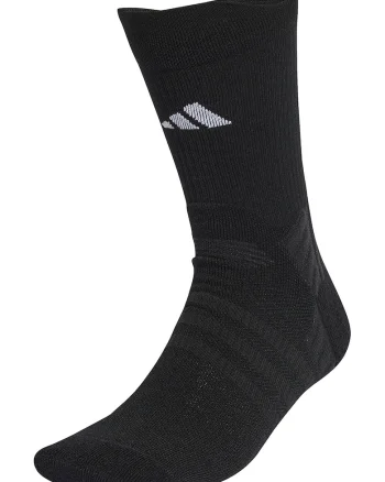 Sosete lungi unisex cu logo, pentru tenis, Negru