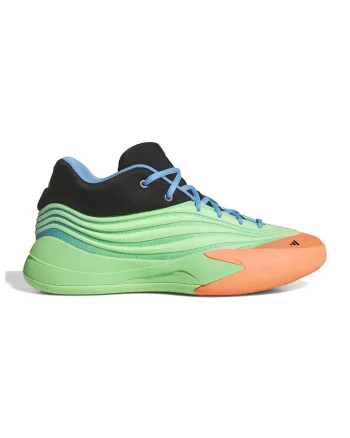 adidas Performance, Pantofi pentru baschet Dame X, Negru/Portocaliu pal/Verde menta