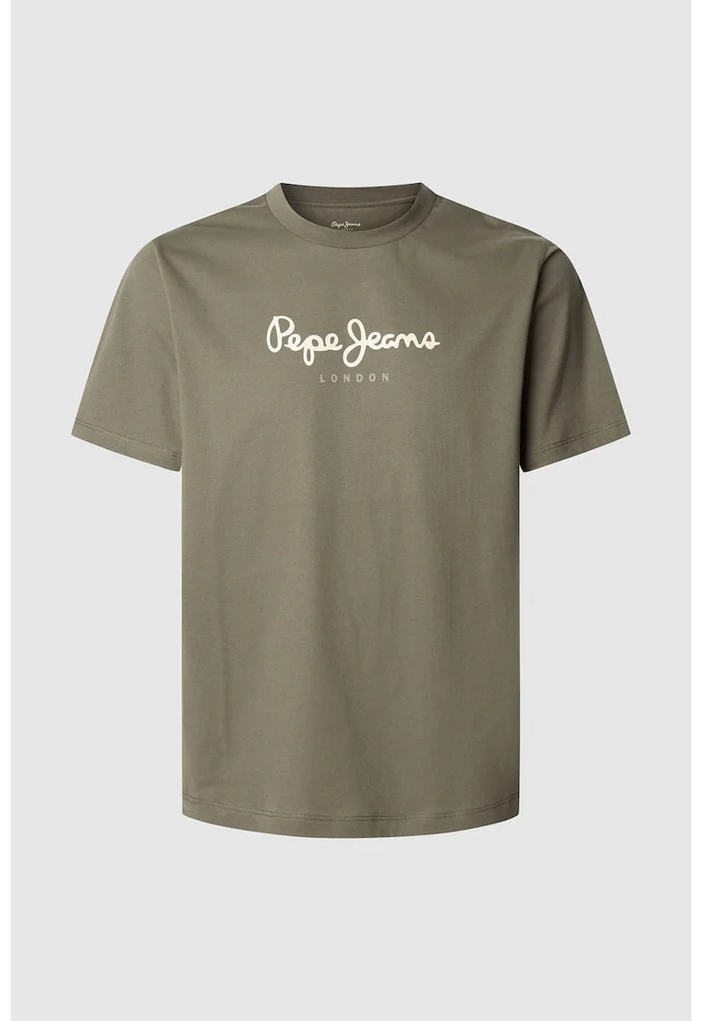 Tricou din bumbac Eggo, Verde masliniu