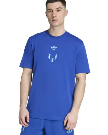 Tricou cu decolteu la baza gatului pentru fotbal Messi, Albastru royal