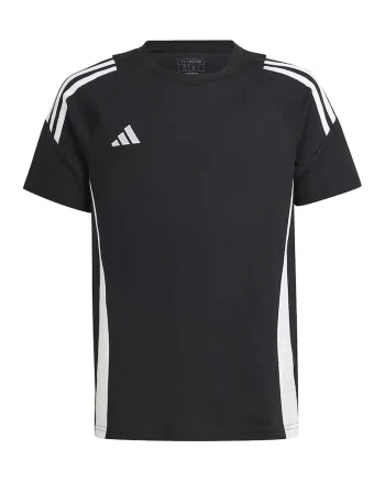 Tricou cu decolteu la baza gatului, pentru fotbal, Alb/Negru