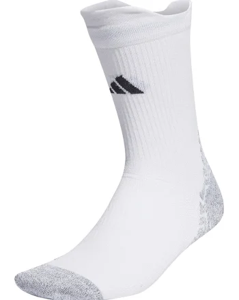 Sosete unisex cu logo, pentru fotbal, Alb/Gri melange
