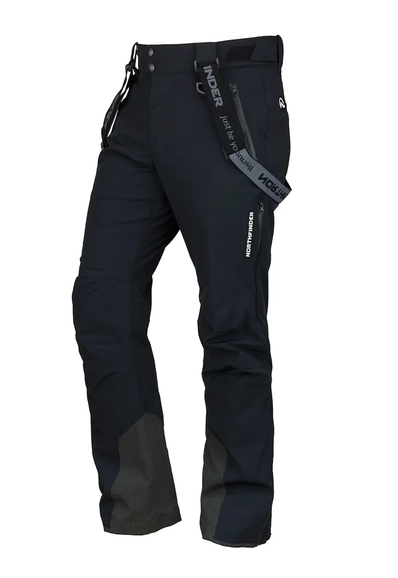 Pantaloni impermeabili si rezistenti la vant, pentru schi Howard, Negru/Bleumarin