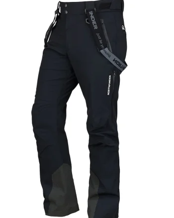 Pantaloni impermeabili si rezistenti la vant, pentru schi Howard, Negru/Bleumarin