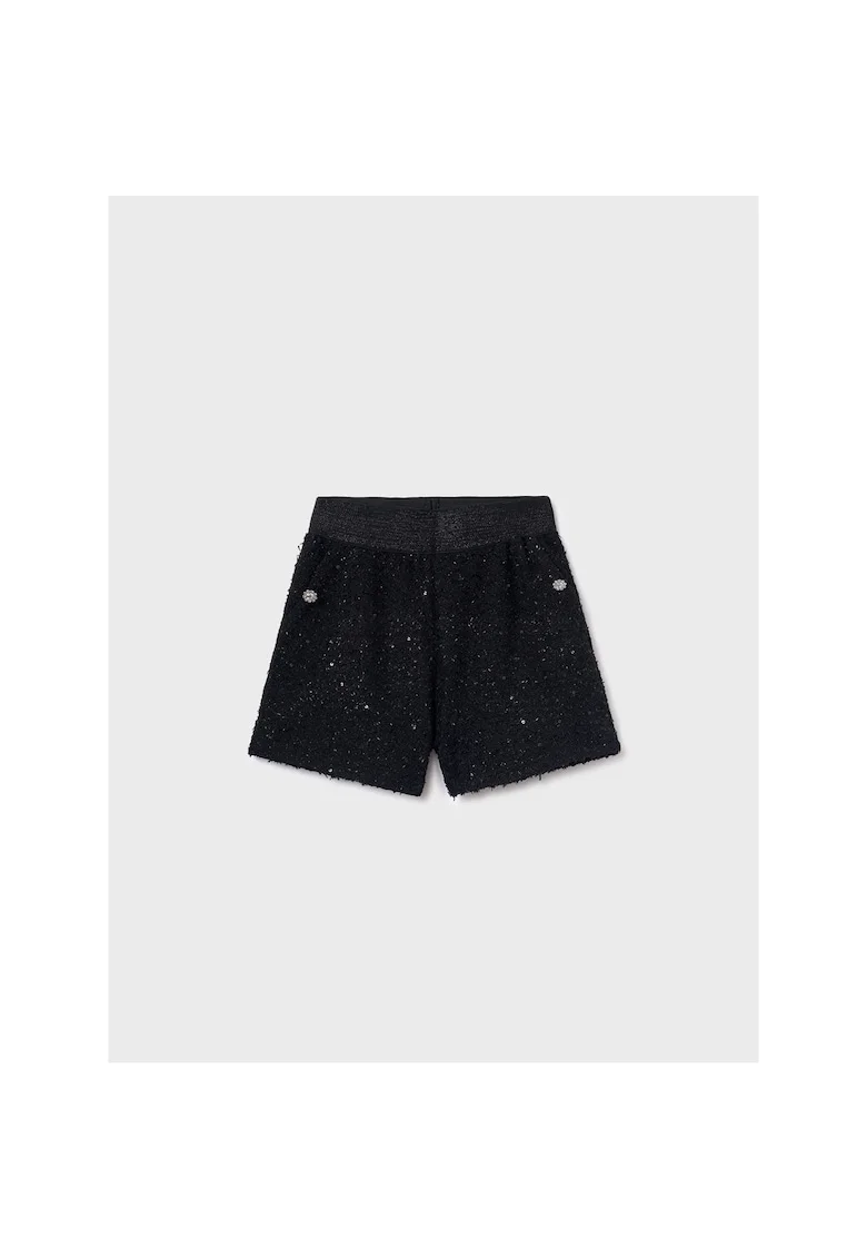 Pantaloni scurti Fete,  303275754, Poliester, Negru