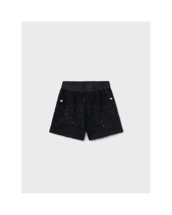 Pantaloni scurti Fete,  303275754, Poliester, Negru
