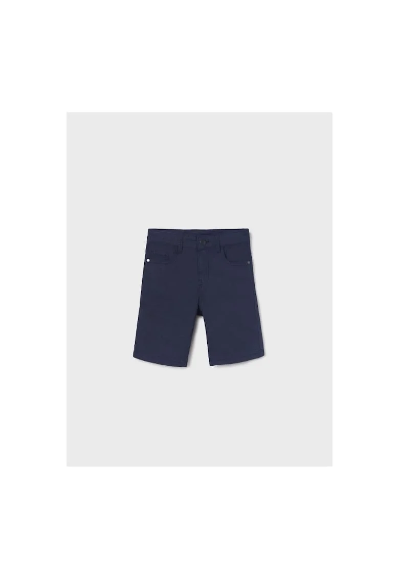 Pantaloni lungi,  302020744, Bumbac, Elastan, Albastru marin, Bleumarin