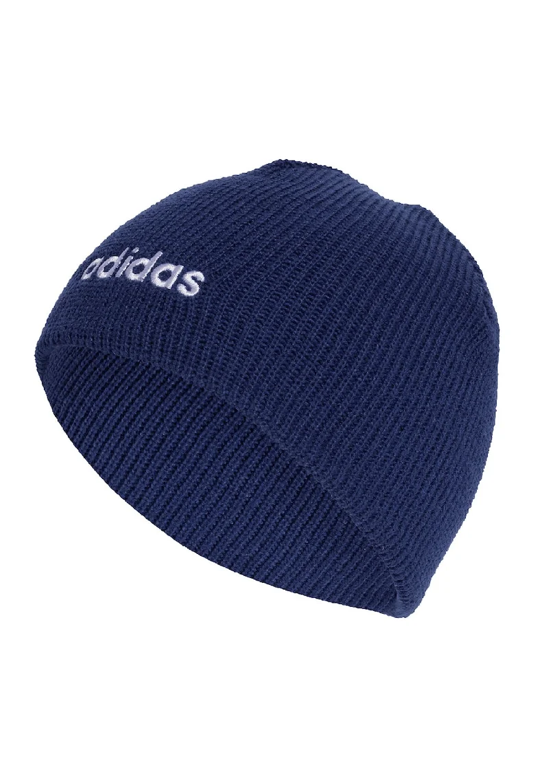 Caciula cu logo brodat, Alb/Bleumarin