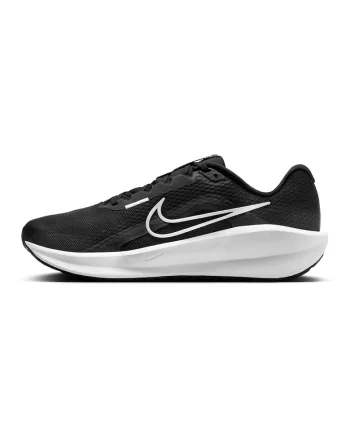 Pantofi din plasa cu logo contrastant pentru alergare Downshifter 13 Road, Alb/Negru