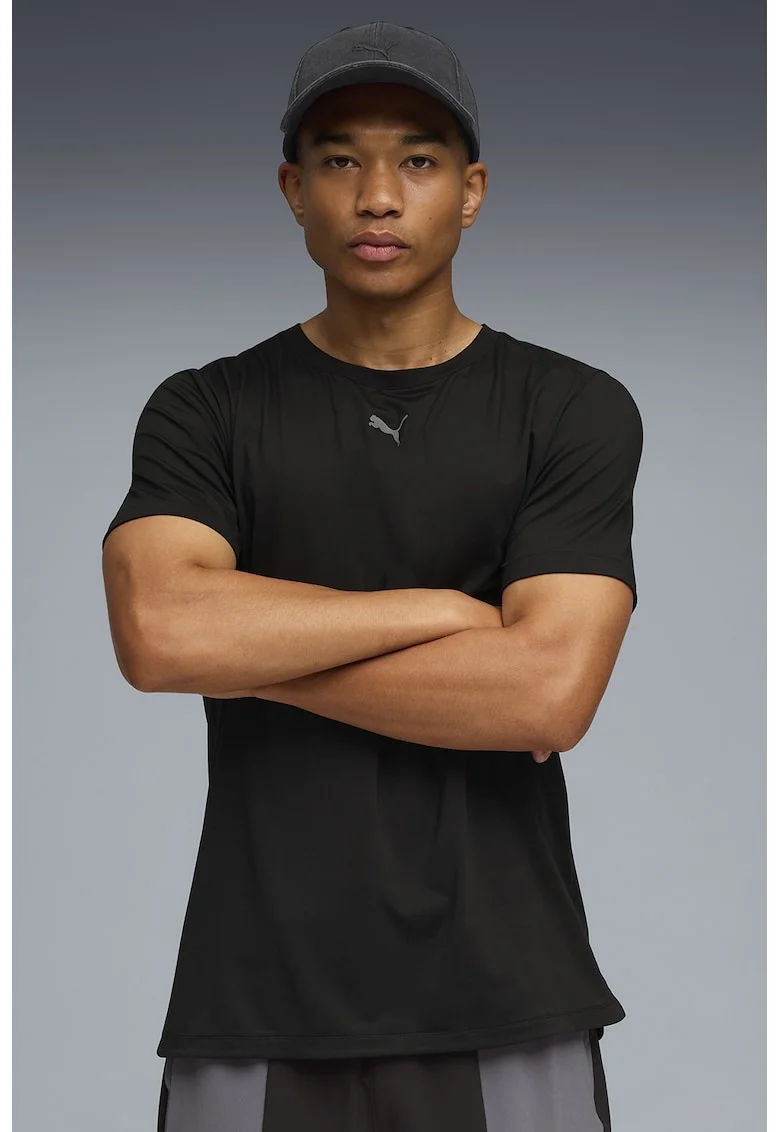 Tricou regular-fit pentru antrenament, Negru