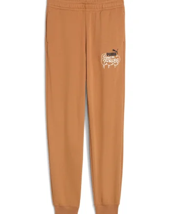 Pantaloni de trening cu imprimeu grafic MID90s, Maro camel