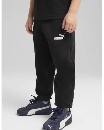 Pantaloni de trening cu banda elastica in talie si logo ESS No. 1 Logo, Negru