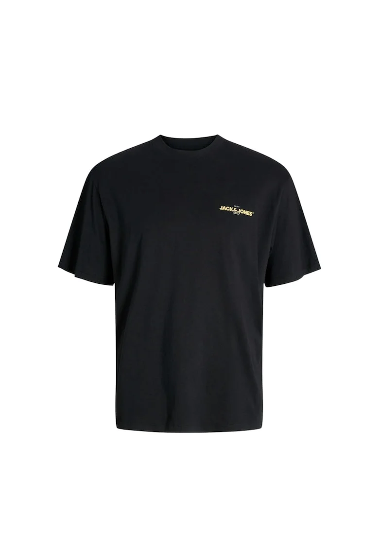 Tricou JACK &JONES Bradley Graphic O-Neck 48293, Negru