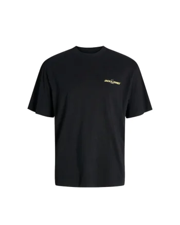 Tricou JACK &JONES Bradley Graphic O-Neck 48293, Negru